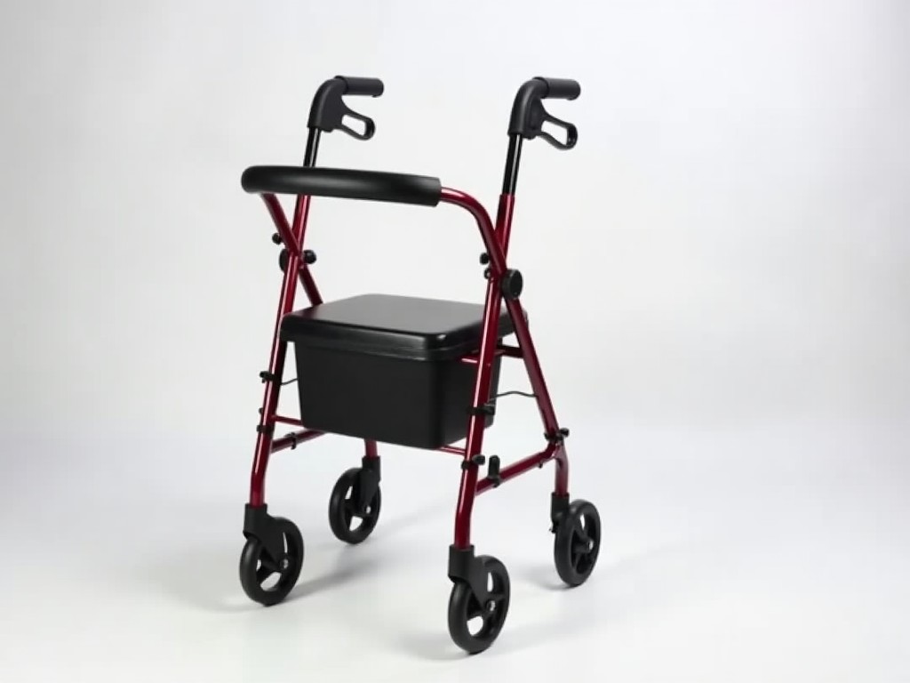 Foldable Walker with Wheels and Seat | Buy