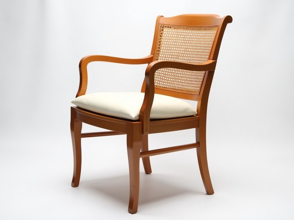 Solid Wood Cane Chair for Elderly Comfort | Cheap