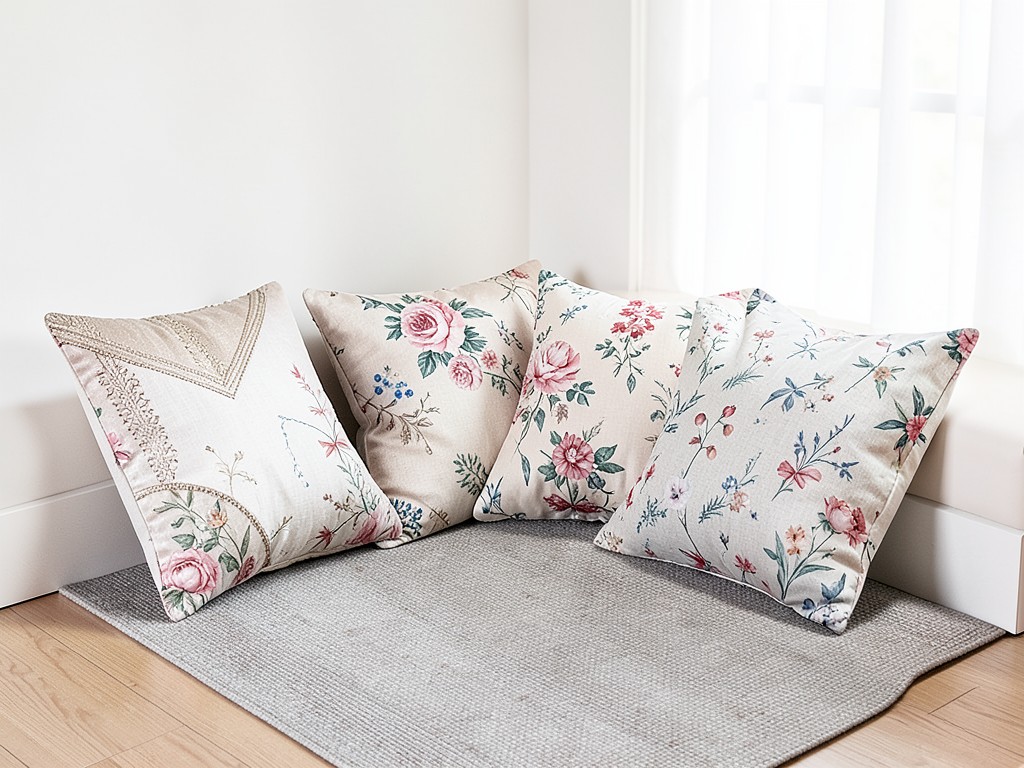 custom reading corner floor pillows