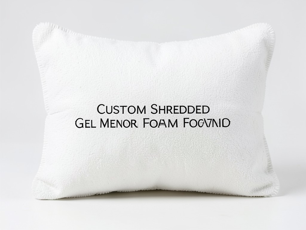 custom shredded gel memory foam pillow