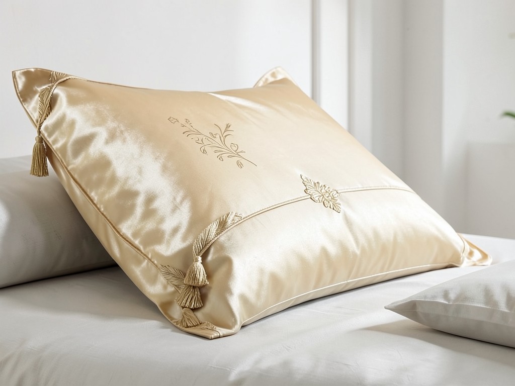 luxury silk hotel pillow for deep sleep