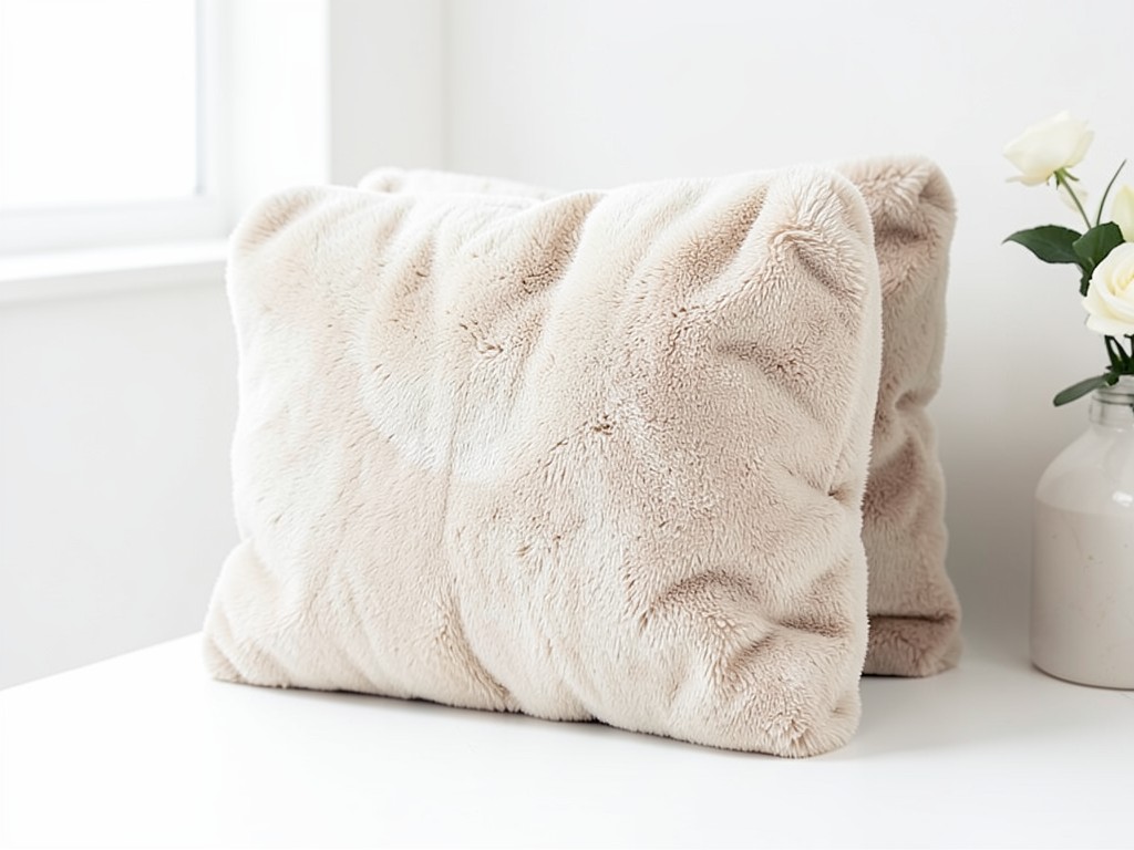 organic plush double reading pillow