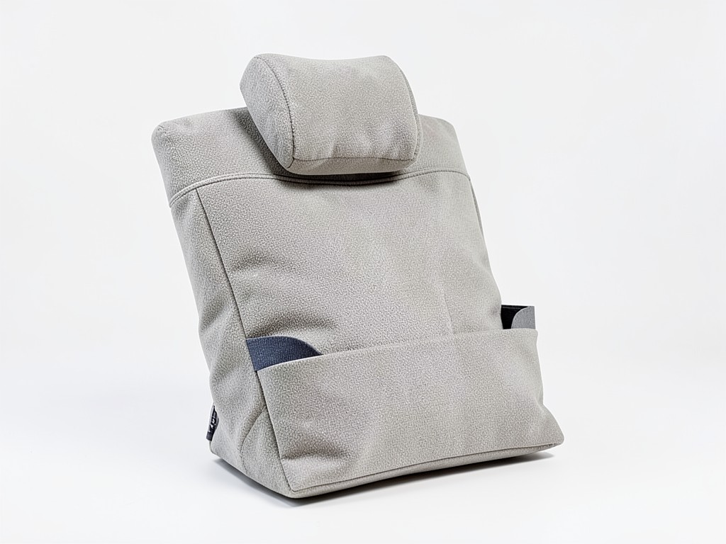 reading pillow with headrest and cup holder