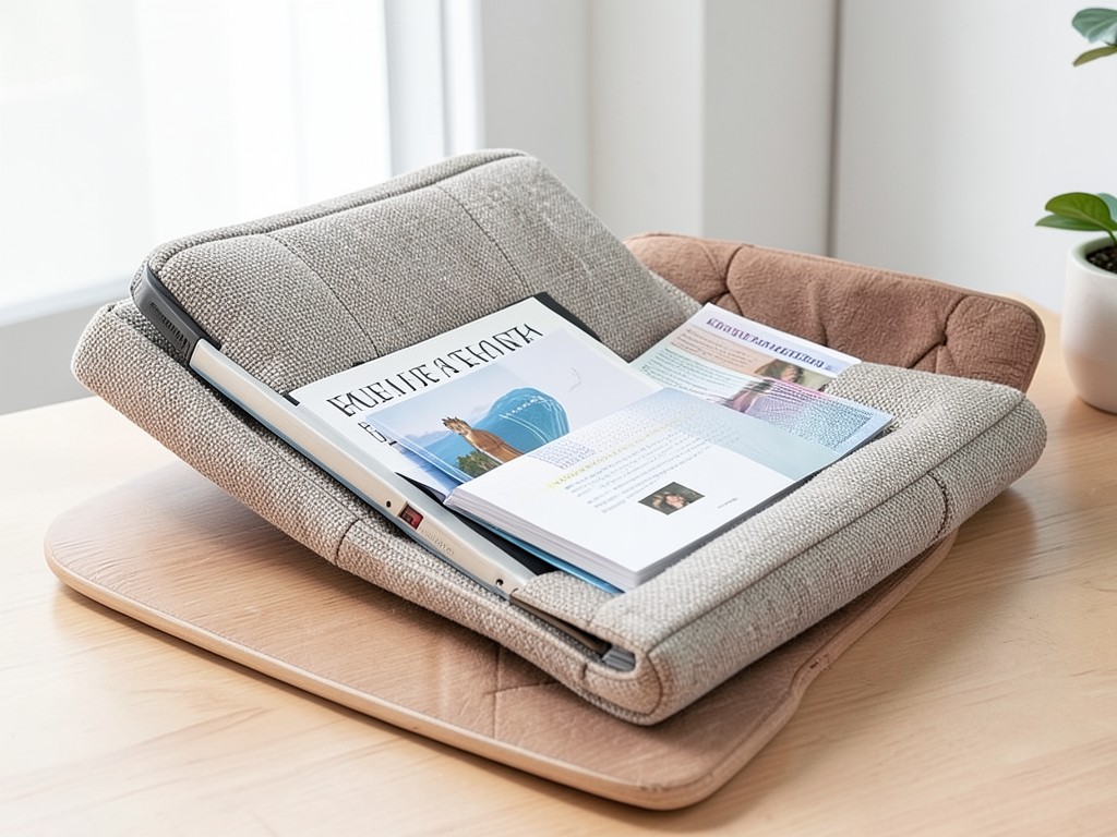 tablet lap pillow for reading books