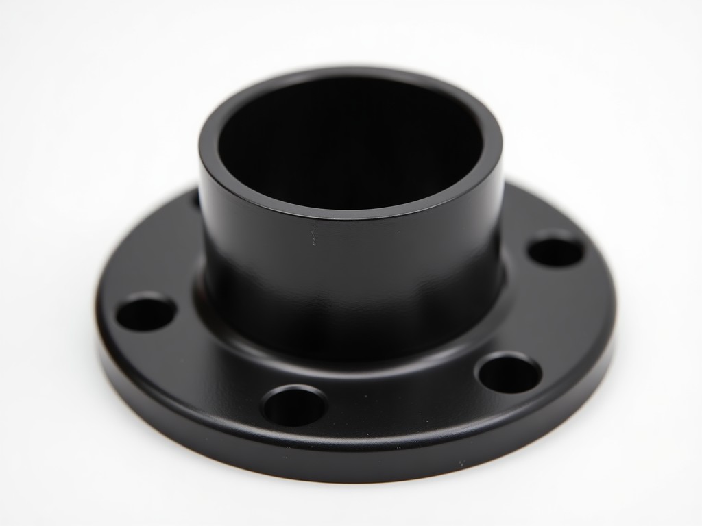 1 in black malleable iron threaded floor flange for home