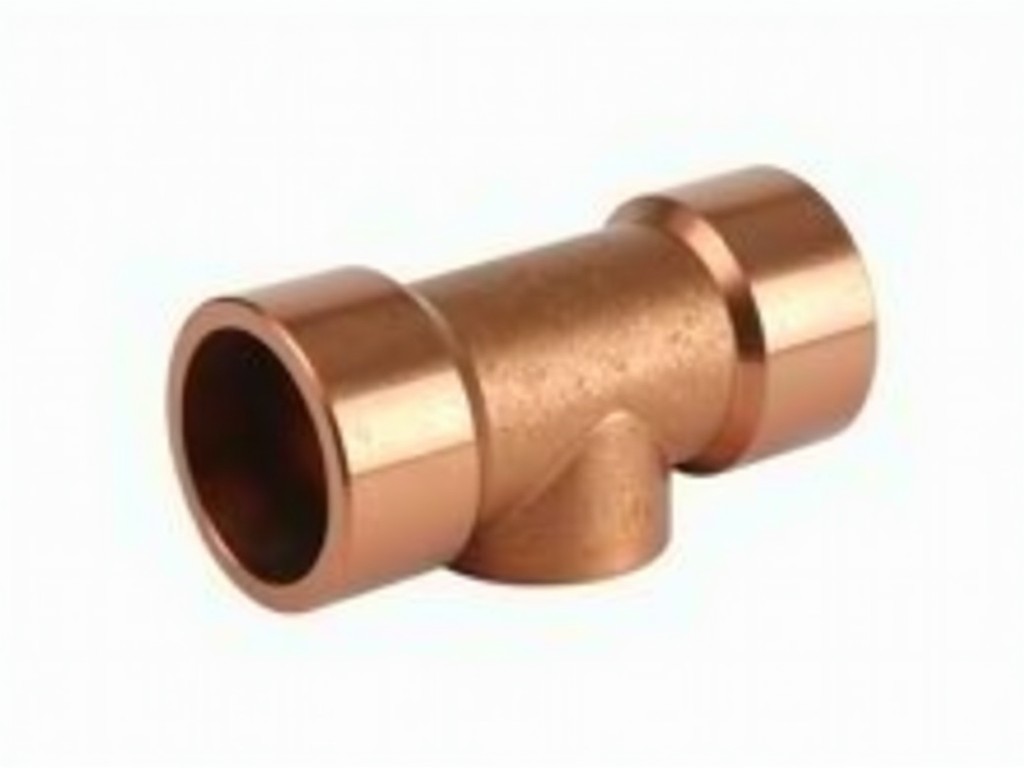 3 4 threaded copper tee and 3 4 threaded brass tee for pipe