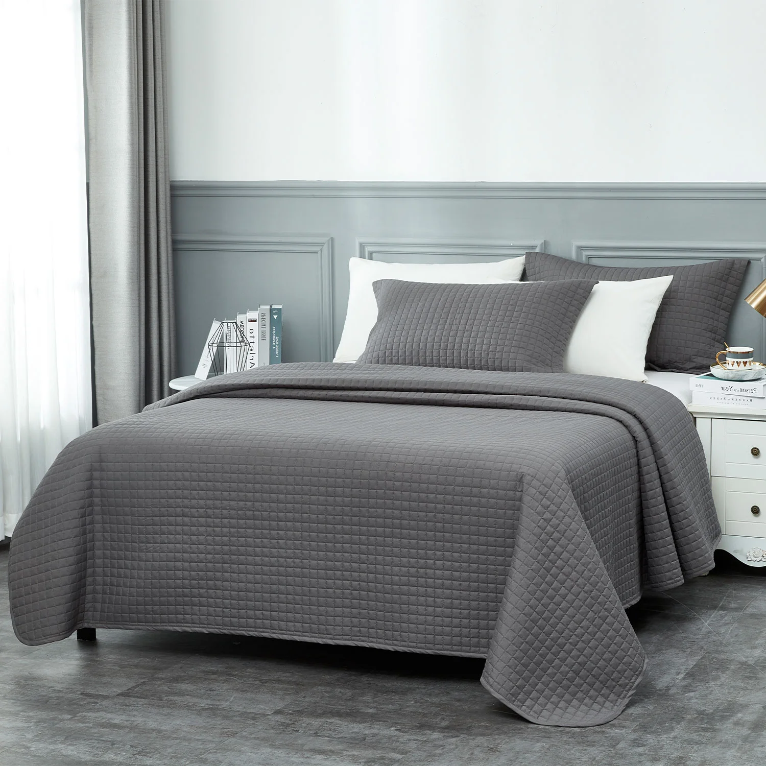 Premium Quilted Coverlet Ensemble Set China Factory Wholesale Suppliers