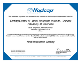 NADCAP Certification for 17-4PH H1150 heat treatment