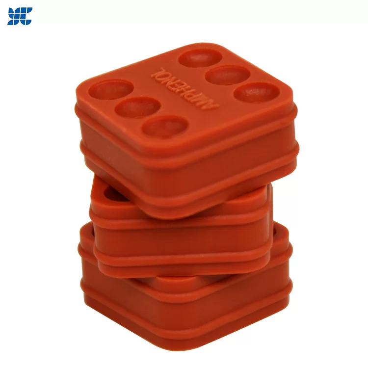 Porous Lsr Silicone Connector Small Liquid Silicone Pad Mini Square Liquid Silicone Accessories